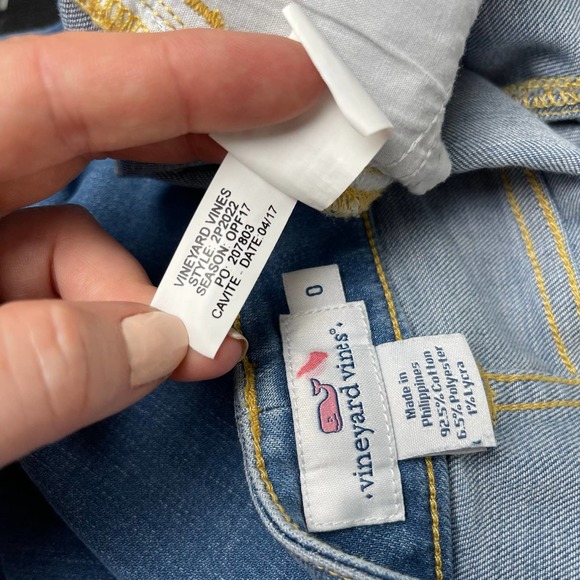 VINEYARD VINES Ripley Wash Skinny Denim, Women’s Logo Jeans with Stretch‎ SIZE 0 - Picture 9 of 12